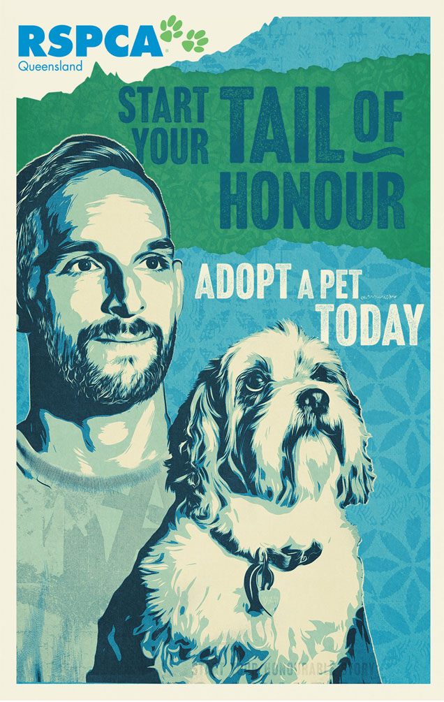 RSPCA Qld Tails of Honour with Jack Hingert and dog, Chloe